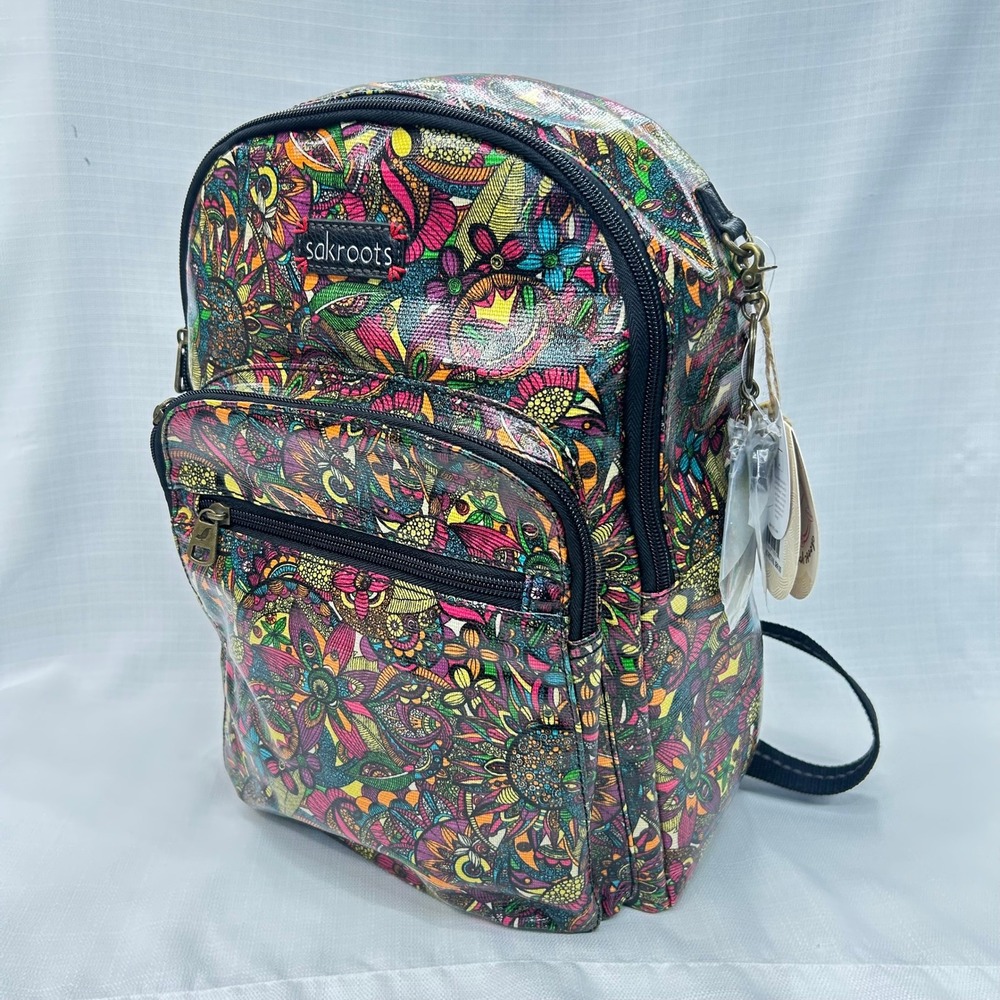 Sakroots Spirit Desert Backpack Colorful Paisley Boho Festival Bag Purse Peace